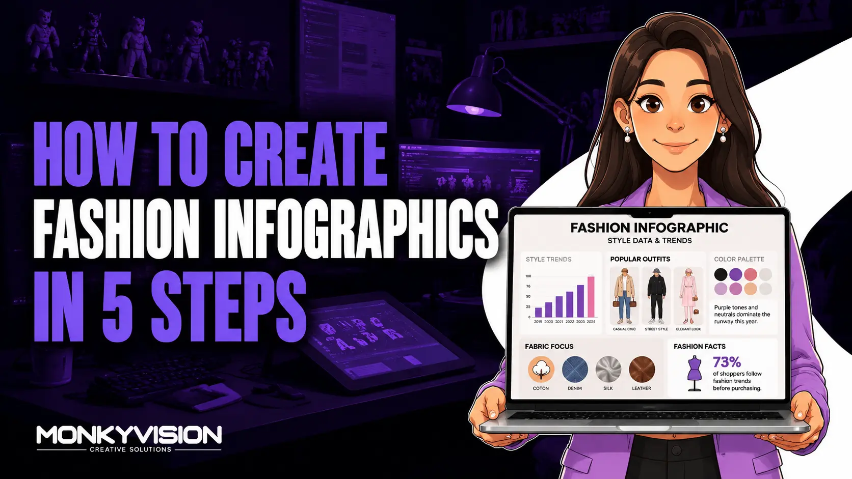 Scarf Model Inforgraphics How to Create Fashion Infographics in 5 Steps in 2026 | MonkyVision